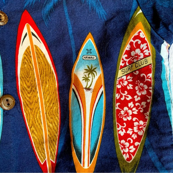 Ky’s Hawaiian Baby 2 Piece Short Set Navy Blue Size 6 Months - Picture 4 of 7